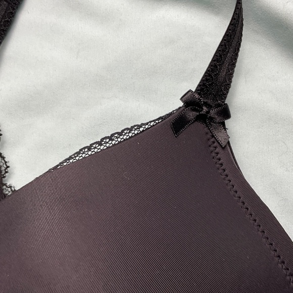 Adore Me Black Lace Front Hook Racerback Underwire Contour Bra - Picture 5 of 9